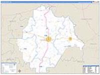 Taylor, Ga Carrier Route Wall Map