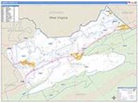 Tazewell, Va Carrier Route Wall Map