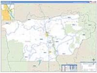 Tehama, Ca Carrier Route Wall Map