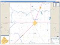 Terry, Tx Carrier Route Wall Map