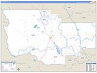 Teton, Mt Carrier Route Wall Map