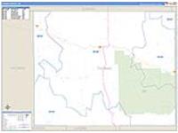 Thomas, Ne Carrier Route Wall Map