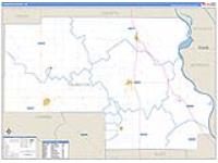 Thurston, Ne Carrier Route Wall Map