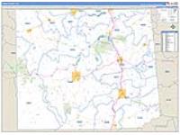 Tioga, Pa Carrier Route Wall Map
