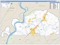 Tipton, Tn Carrier Route Wall Map
