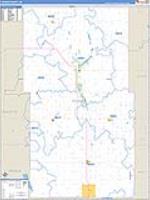 Towner, Nd Carrier Route Wall Map