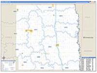 Traill, Nd Carrier Route Wall Map