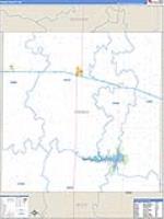 Trego, Ks Carrier Route Wall Map