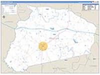 Treutlen, Ga Carrier Route Wall Map