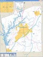 Troup, Ga Carrier Route Wall Map