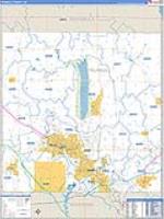 Trumbull, Oh Carrier Route Wall Map