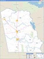 Tyler, Tx Carrier Route Wall Map