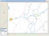 Uinta, Wy Carrier Route Wall Map