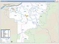 Umatilla, Or Carrier Route Wall Map