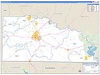 Union, Ar Carrier Route Wall Map