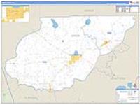 Union, Fl Carrier Route Wall Map
