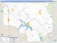 Union Parish (), La Carrier Route Wall Map