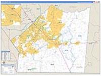 Union, Nc Carrier Route Wall Map