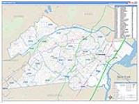 Union, Nj Carrier Route Wall Map