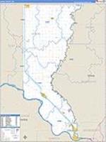 Union, Sd Carrier Route Wall Map