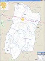 Upshur, Wv Carrier Route Wall Map
