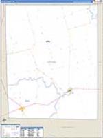 Upton, Tx Carrier Route Wall Map