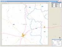 Uvalde, Tx Carrier Route Wall Map