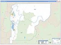 Valley, Id Carrier Route Wall Map