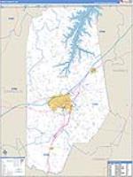 Vance, Nc Carrier Route Wall Map