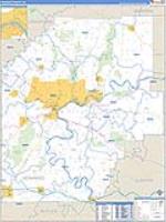 Venango, Pa Carrier Route Wall Map