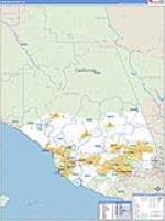 Ventura, Ca Carrier Route Wall Map