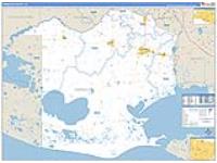 Vermilion Parish (), La Carrier Route Wall Map