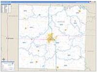 Vernon, Mo Carrier Route Wall Map