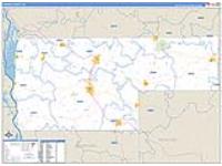 Vernon, Wi Carrier Route Wall Map