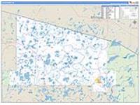 Vilas, Wi Carrier Route Wall Map