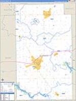Wabash, In Carrier Route Wall Map