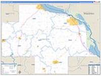 Wabasha, Mn Carrier Route Wall Map