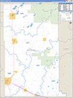 Wadena, Mn Carrier Route Wall Map