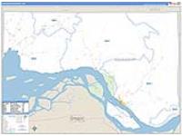 Wahkiakum, Wa Carrier Route Wall Map