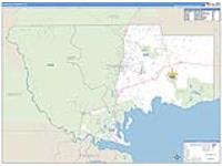 Wakulla, Fl Carrier Route Wall Map