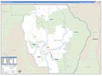 Wallowa, Or Carrier Route Wall Map
