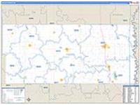 Walsh, Nd Carrier Route Wall Map