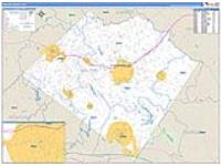 Walton, Ga Carrier Route Wall Map