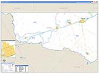 Ward, Tx Carrier Route Wall Map