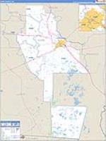 Ware, Ga Carrier Route Wall Map