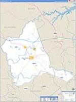 Warren, Ga Carrier Route Wall Map