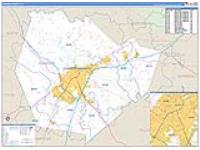Warren, Ky Carrier Route Wall Map