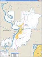 Warren, Ms Carrier Route Wall Map