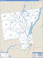 Warren, Ny Carrier Route Wall Map