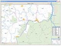 Warren, Pa Carrier Route Wall Map